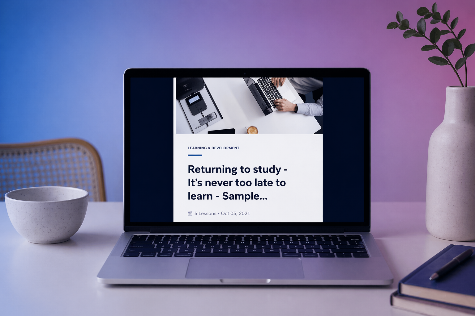 Returning to study course