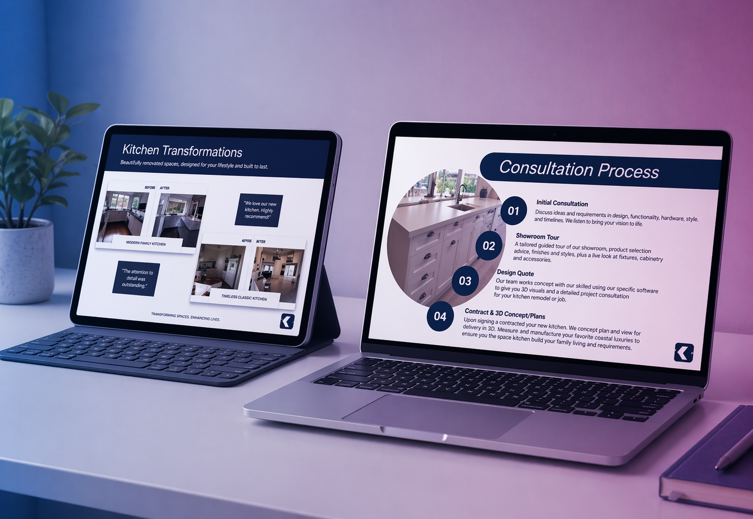 Client design consultation – Presentation